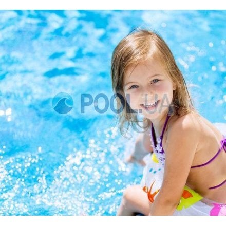 Дитячий надувний басейн Intex 57107-3 «Райдуга», 61 х 22 см, з кульками 10 шт, тентом, підстилкою, насосом - 11