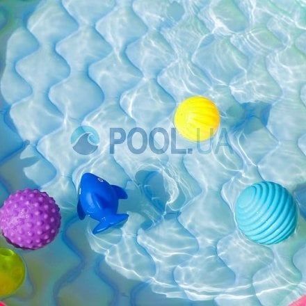 Дитячий надувний басейн Intex 57403-2, 166 х 100 х 28 см, з кульками 10 шт, підстилкою, насосом - 7