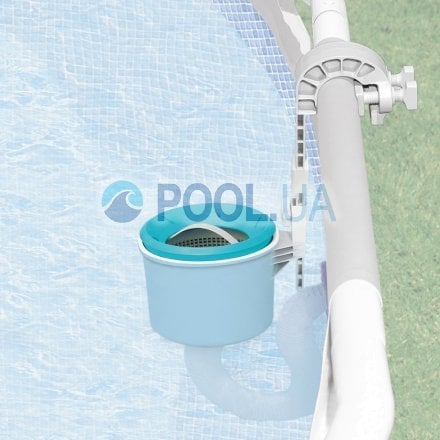 Набір для чищення каркасного басейну зі скіммером Intex 58947-1, пилосос для прибирання дна і стінок, працює від фільтр насоса потужністю 6 028 л/год і більше - 8