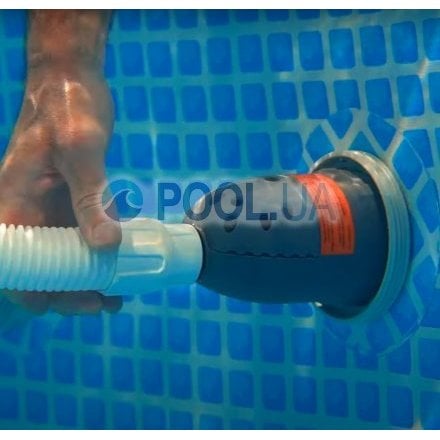 Робот - пылесос для бассейнов Intex 28005 (ZX300) new для очистки стен и дна, работает от 6 028 л/ч, подключение на выпуск воды - 8