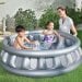 Дитячий надувний басейн Bestway 51080-3 «Космічний корабель», 152 х 43 см, з кульками 10 шт, тентом, підстилкою та насосом - 4