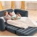 Надувний диван Intex 66552-2, 203 х 231 х 66 см, з подушкам та ручним насосом. Флокований диван трансформер 2 в 1 - 4
