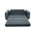 Надувной диван Intex 66552-2, 203 х 231 х 66 см, с подушкам и ручным насосом. Флокированный диван трансформер 2 в 1 - 8