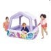 Детский надувной бассейн Intex 57470-3 «Аквариум» со съемным навесом, сиреневый, 157 х 157 х 122 (24) см, с шариками 10 шт, тентом, подстилкой и насосом. - 8